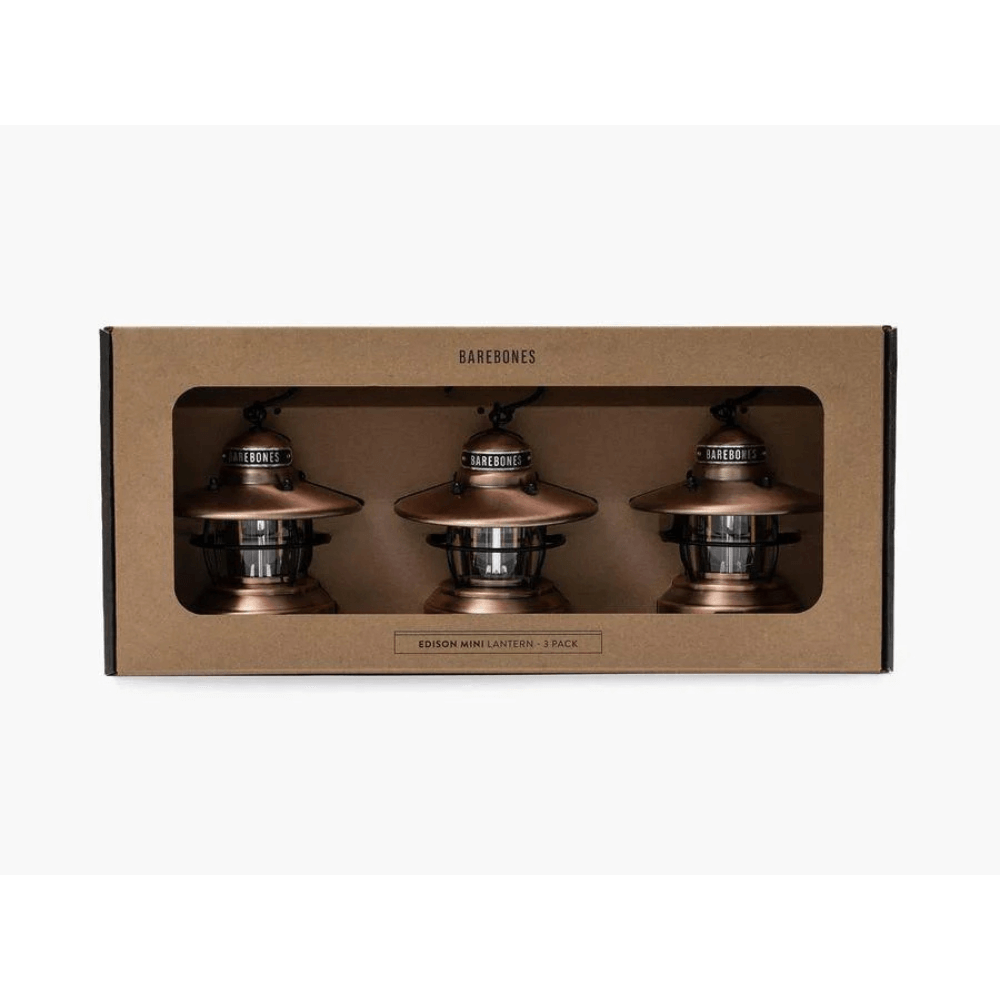 โคมไฟ Mini Edison แพ็ค 3 ชิ้น Barebones สีทองแดง