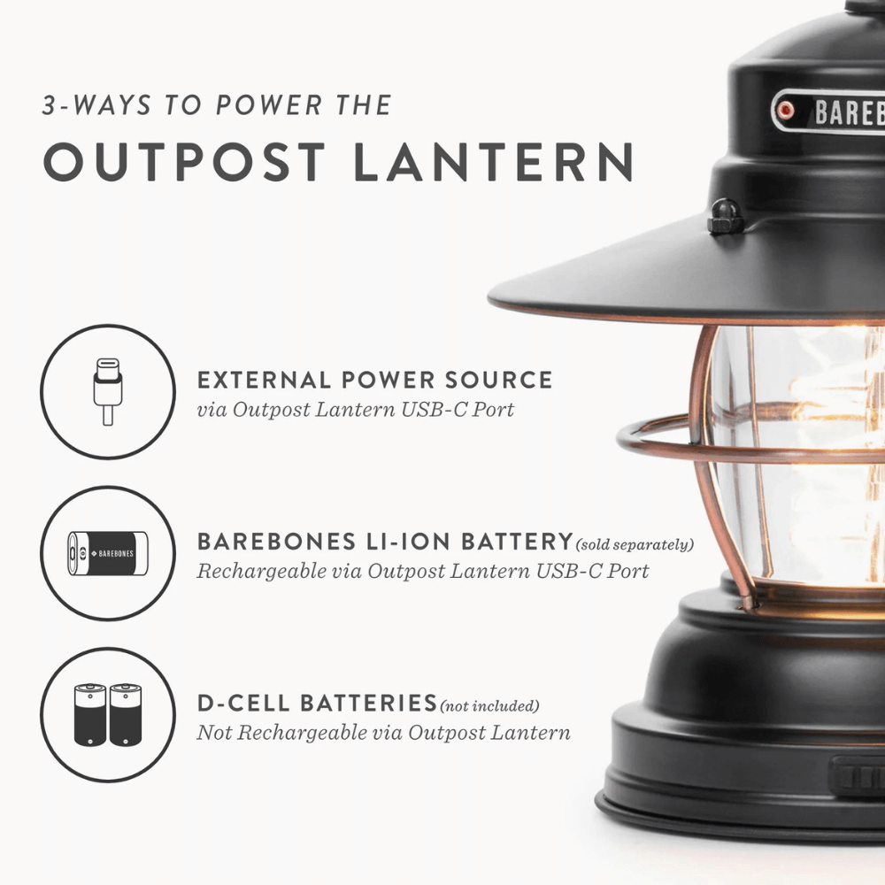 โคมไฟ Outpost Barebones สีดำ