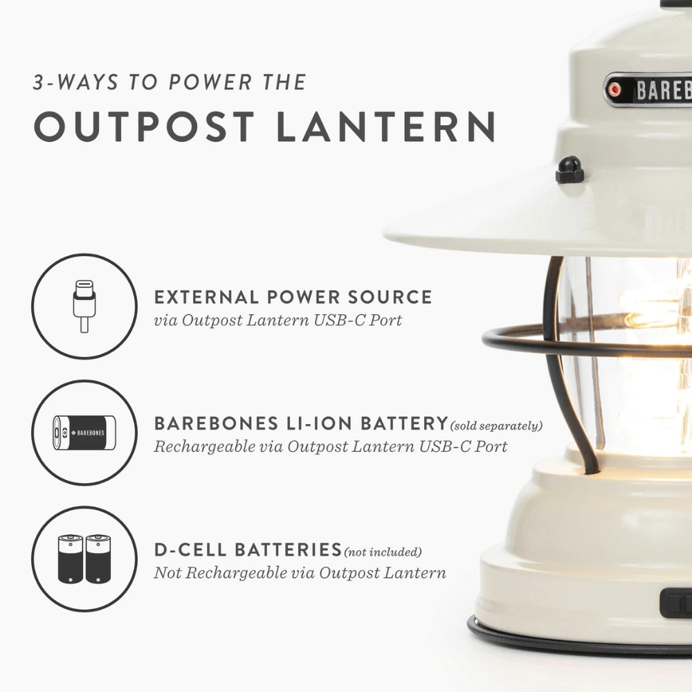 โคมไฟ Outpost Barebones สีขาว