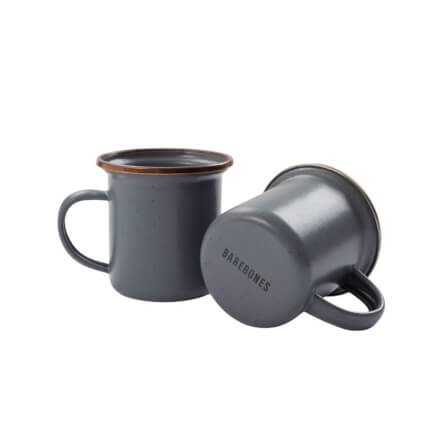 แก้วเคลือบอีนาเมล Barebones ไซส์ Espresso สีเทา_0
