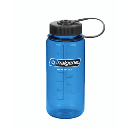 ขวดน้ำปากกว้าง NALGENE ขนาด 16 ออนซ์ สีน้ำเงินสเลทพร้อมห่วงปิดด้านบนสีดำ_0