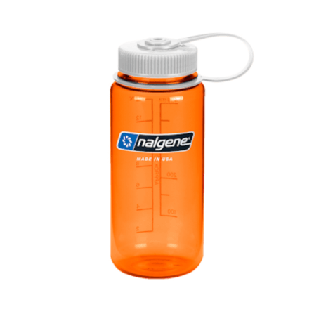 ขวดน้ำปากกว้าง NALGENE ขนาด 16 ออนซ์ สีส้มพร้อมฝาปิดแบบห่วงสีขาว_0
