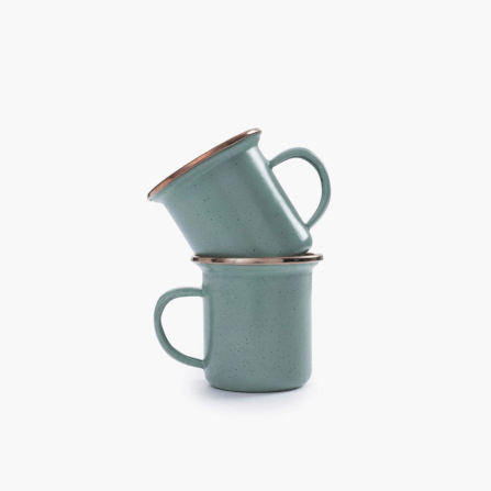 แก้วเคลือบอีนาเมล Barebones ไซส์ Espresso สีมิ้นท์_1
