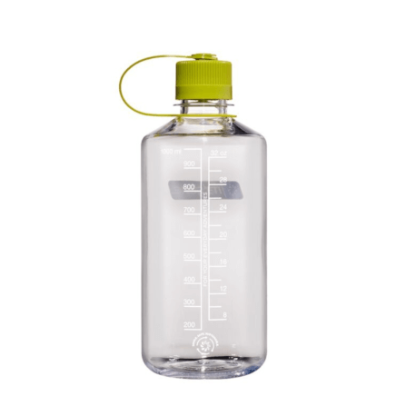 ขวดน้ำปากแคบ NALGENE ขนาด 32 ออนซ์ สีใส พร้อมฝาปิดห่วงสีเขียว_1