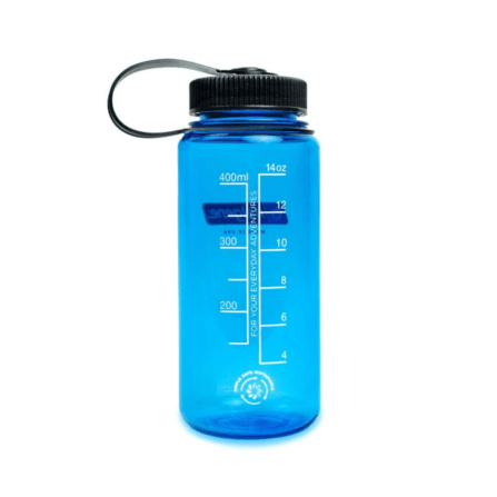 ขวดน้ำปากกว้าง NALGENE ขนาด 16 ออนซ์ สีน้ำเงินสเลทพร้อมห่วงปิดด้านบนสีดำ_1