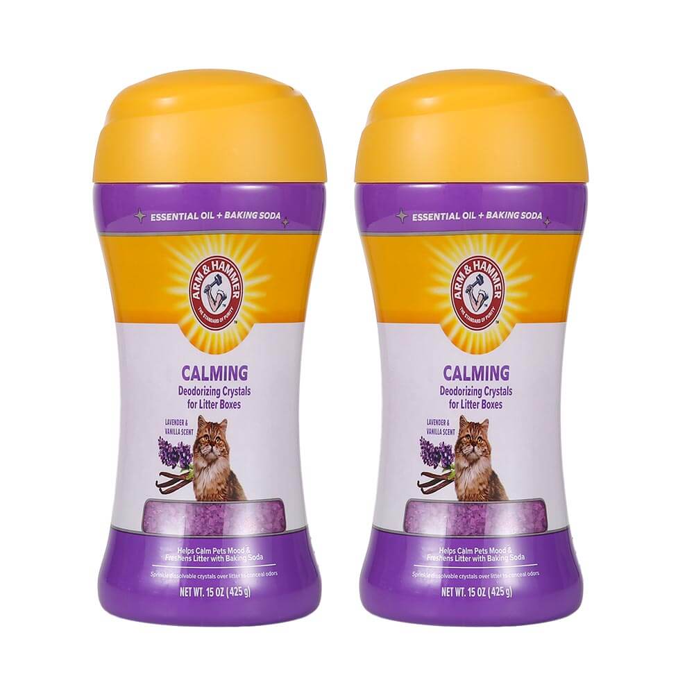 เม็ดคริสตัลดับกลิ่นทรายแมว ARM AND HAMMER สูตรผ่อนคลาย กลิ่นลาเวนเดอร์ วานิลลา 425G. 2 ขวด_0