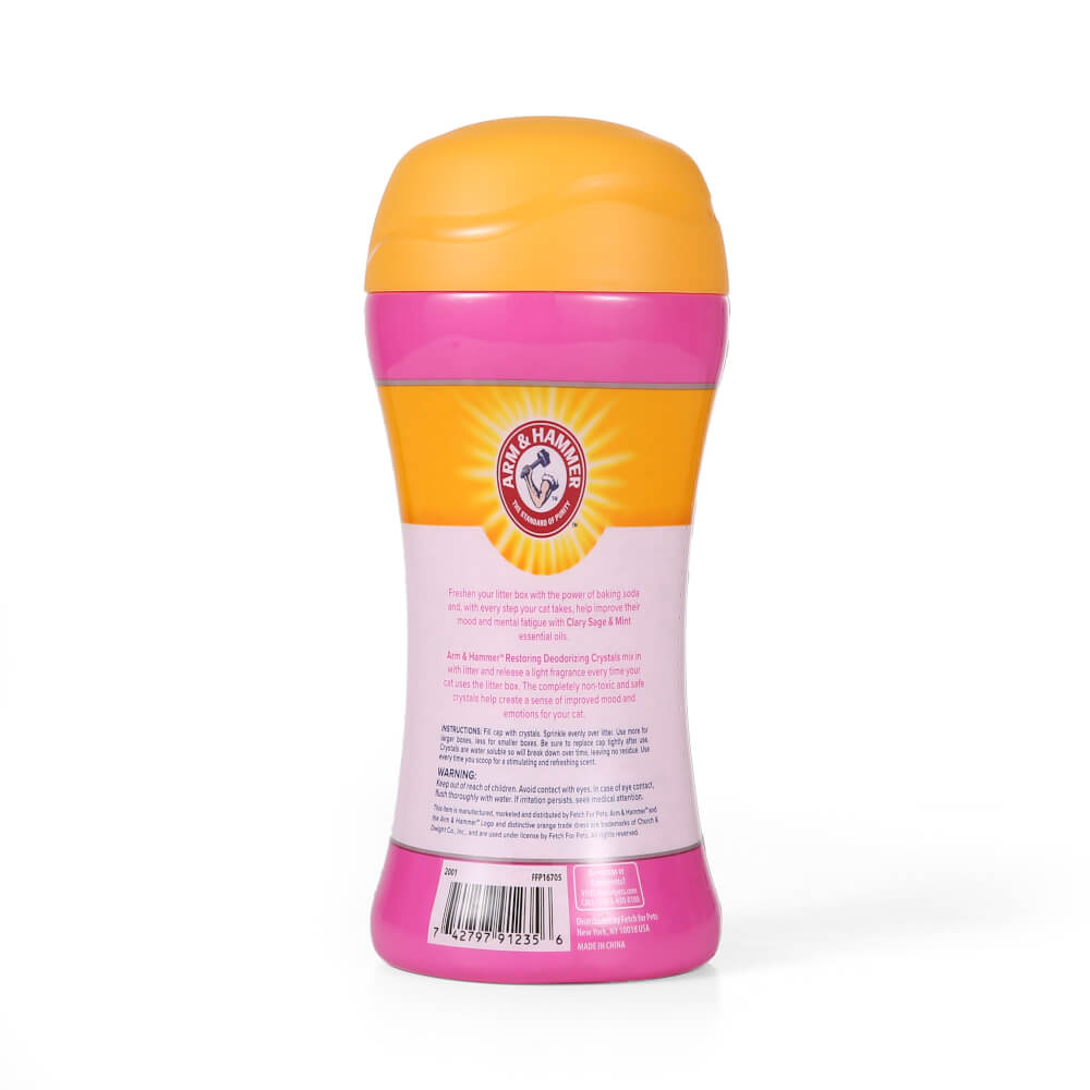 เม็ดดับกลิ่นทรายแมว Arm and Hammer สูตรลดความเครียด กลิ่นคลารี่เสจ มินต์ 425 กรัม