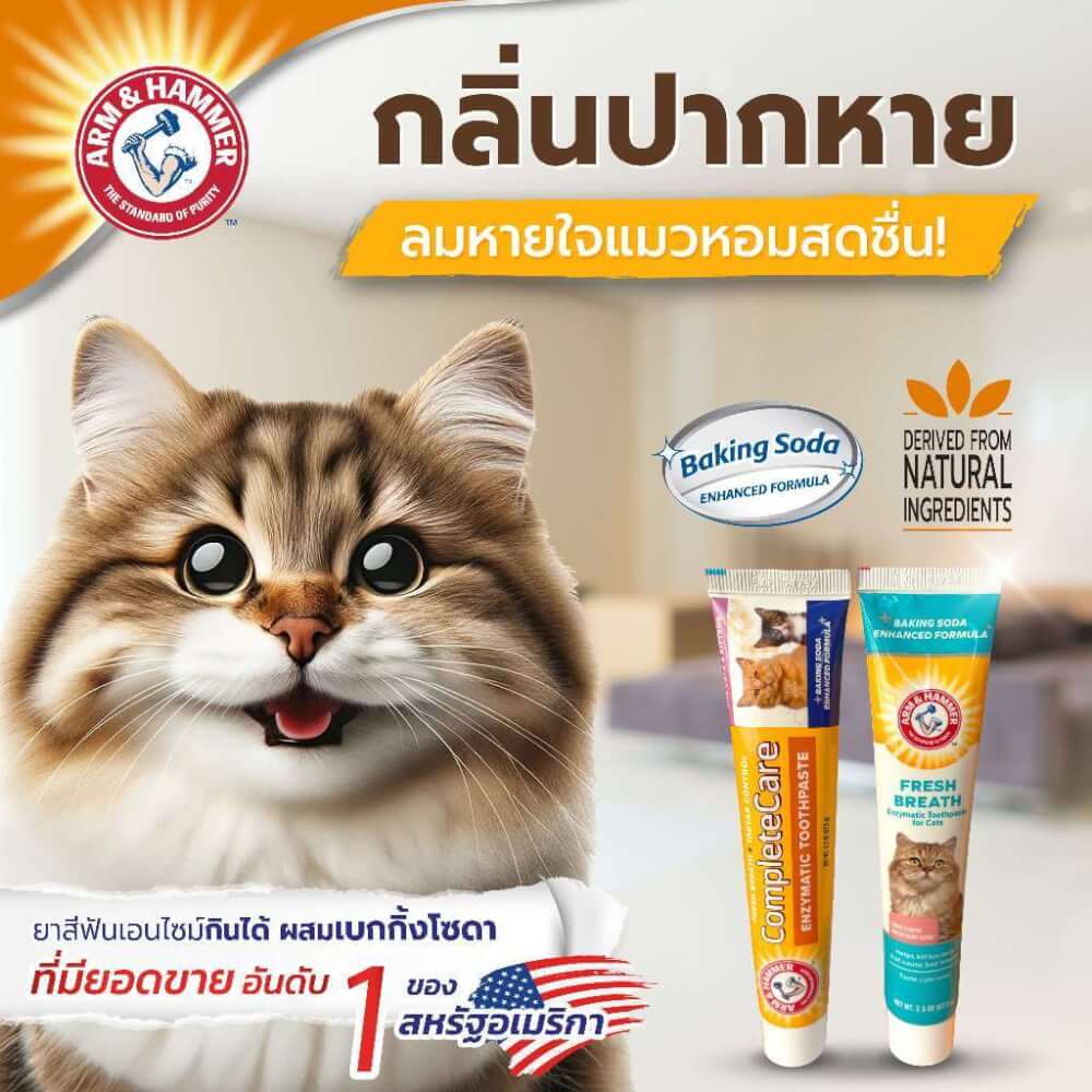 ชุดยาสีฟันสำหรับแมว Arm and Hammer cpc รสทูน่า ขนาด 67.5 กรัม