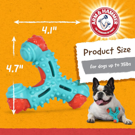 ของเล่นสุนัข ARM AND HAMMER NUBBIES WISH BONE รสไก่เข้มข้น ขนาด 10X12ซม._3