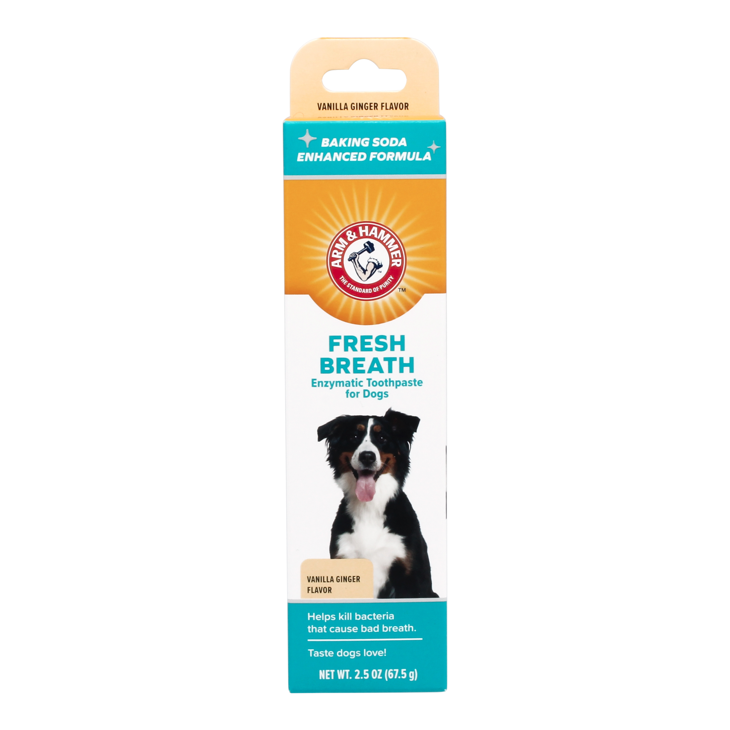 ยาสีฟันสำหรับสุนัข ARM AND HAMMER FB สูตรลดกลิ่นปาก รสวานิลาขิงมินต์ ขนาด 67.5G. (ไม่มีแปรง)_0