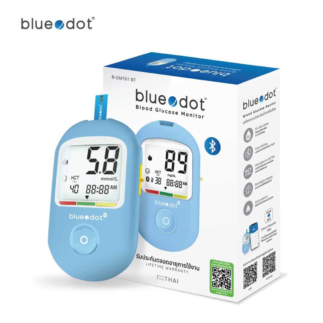 เครื่องวัดน้ำตาลเชื่อมบลูทูธ Bluedot รุ่น B-GM161 BT_7