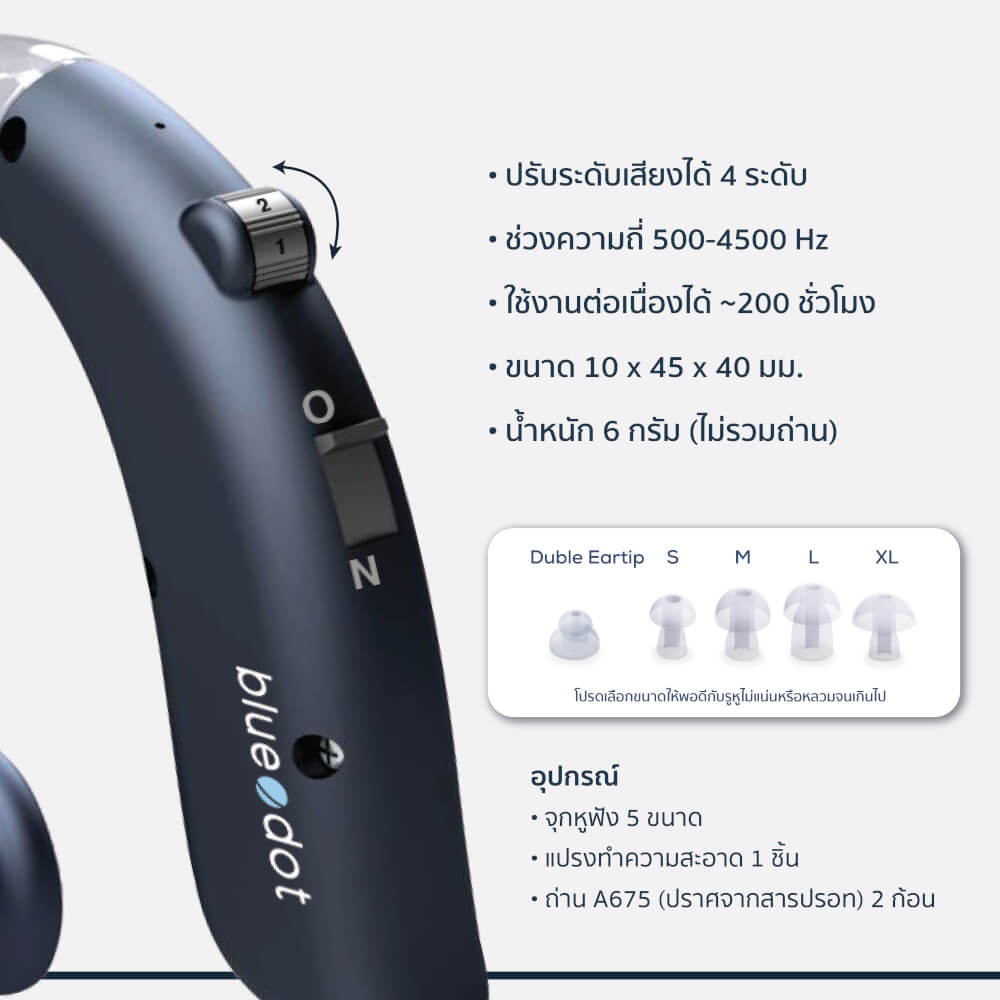 เครื่องช่วยฟัง BLUEDOT B-HA01