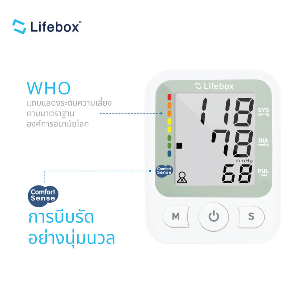 เครื่องวัดความดันโลหิต Lifebox L-BM01
