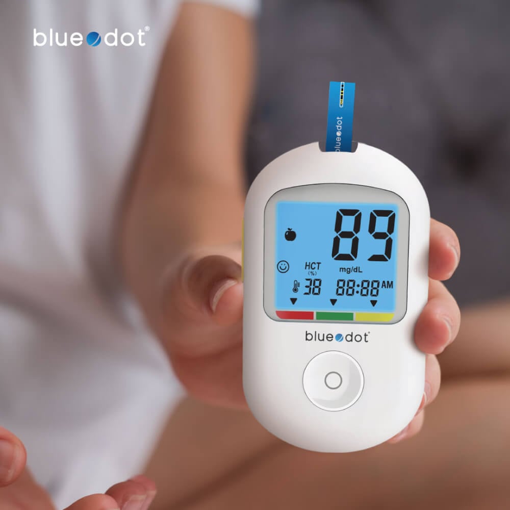 เครื่องวัดน้ำตาลในเลือด Bluedot Blood Glucose Monitor B-GM162