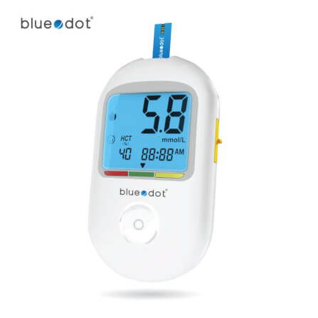 เครื่องวัดน้ำตาลในเลือด Bluedot Blood Glucose Monitor B-GM162_0