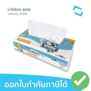 กระดาษเช็ดหน้า Bluedot B-TS061 (1 ห่อ)_2