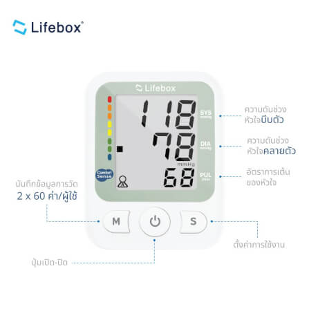เครื่องวัดความดันโลหิต Lifebox L-BM01_3