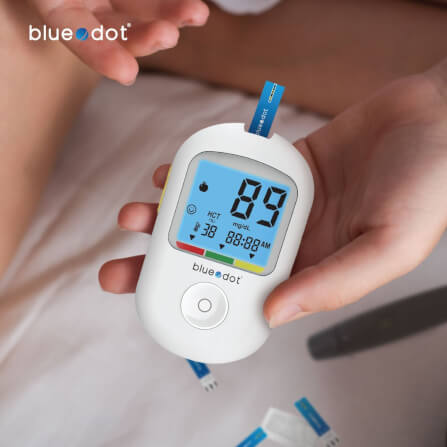 แผ่นตรวจน้ำตาล แถบตรวจน้ำตาล 25 ชิ้น Bluedot Test strip_3