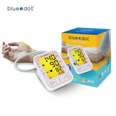 เครื่องวัดความดัน Bluedot รุ่น B-BM03 Pro light มีเสียง พูดไทยได้ หน้าจอเปลี่ยนได้สามสี_6