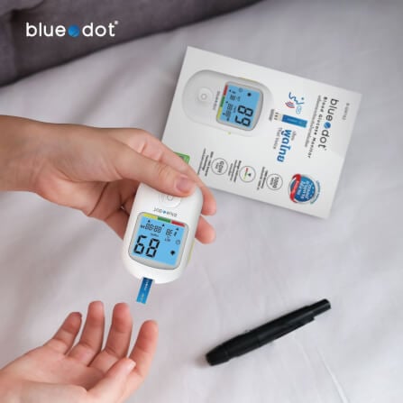 เครื่องวัดน้ำตาลในเลือด Bluedot Blood Glucose Monitor B-GM162_7