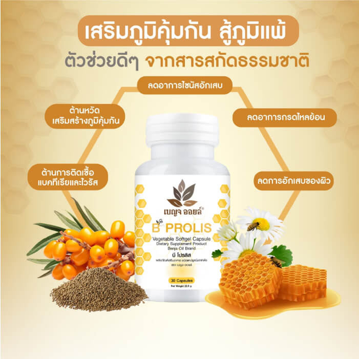 เบญจออยล์ บี โปรลิส 30 แคปซูล