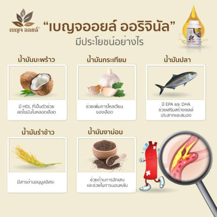 เบญจออยล์ ออริจินัล 500 แคปซูล ถุงรีฟิล แถม ออริจินัล 25 แคปซูล 1 ซอง_2
