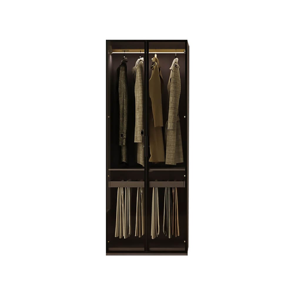ตู้เสื้อผ้า Linari รุ่น UK2D-A ขนาด 2.1 m. สีดำ