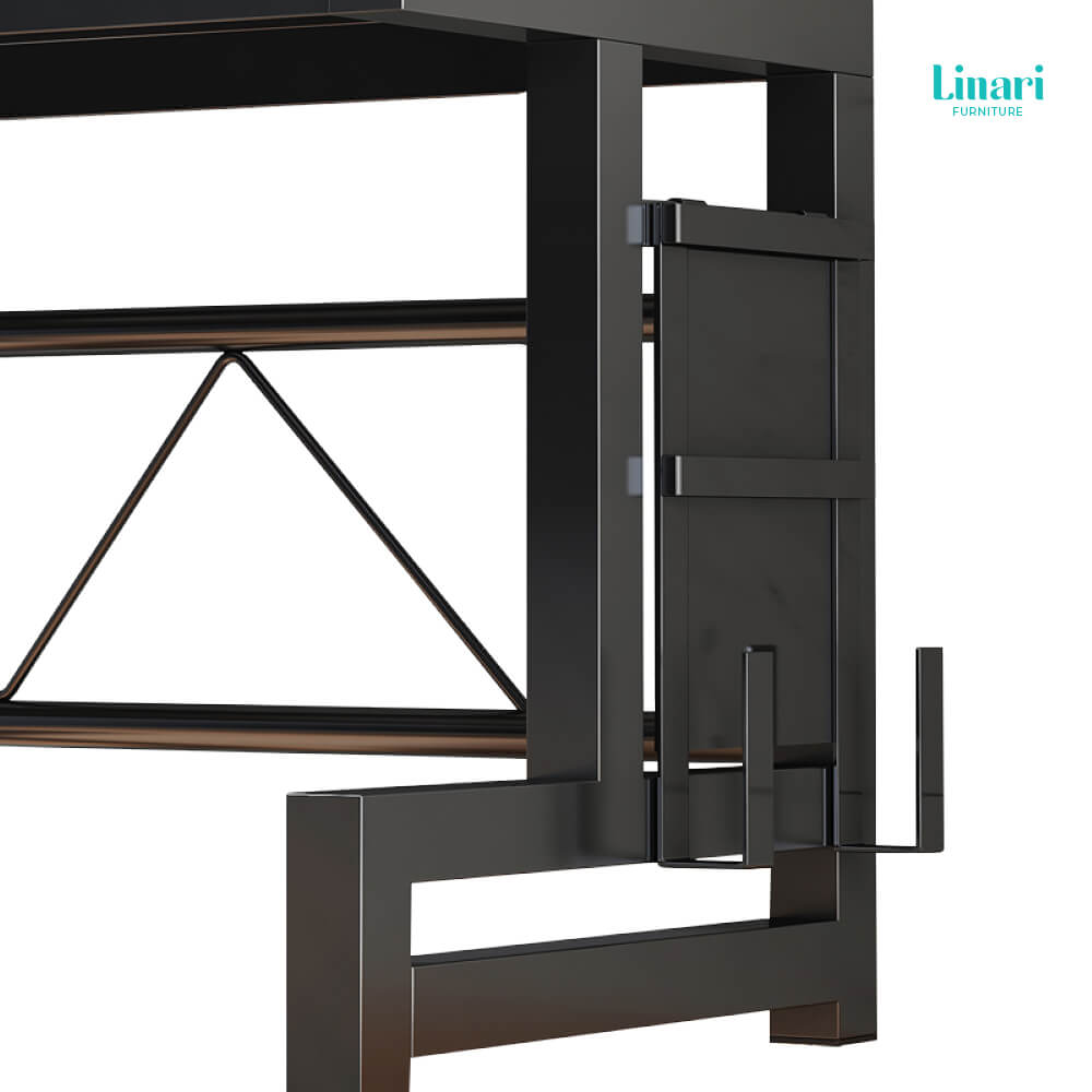 ที่วางไมโครเวฟ โครงเหล็กคาร์บอน LINALI  รุ่น LS761G2-A ขนาด 55 ซม._1