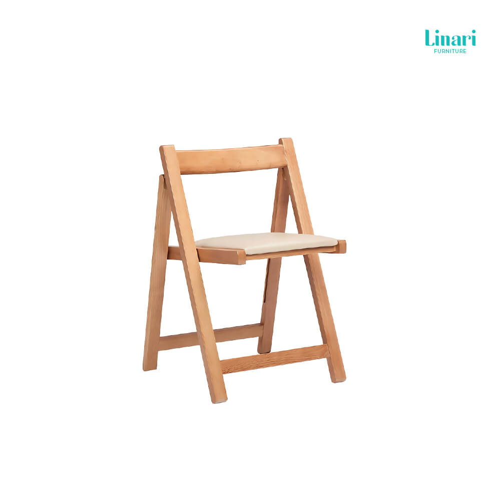  โต๊ะทานข้าว โต๊ะอาหารอเนกประสงค์ พร้อมเก้าอี้ สามารถพับได้ LINALI.รุ่น OU2R-A Brown