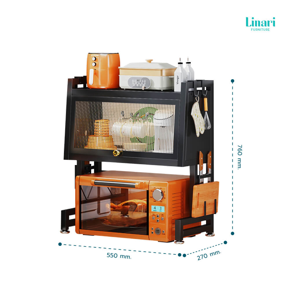 ที่วางไมโครเวฟ LINALI รุ่น LS761G2-A 600mm.