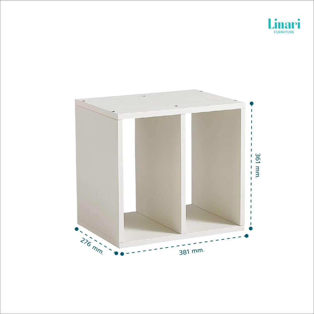 ตู้จัดระเบียบหนังสือ Linari รุ่น NG9X-A ขนาด 38 ซม. สีขาว