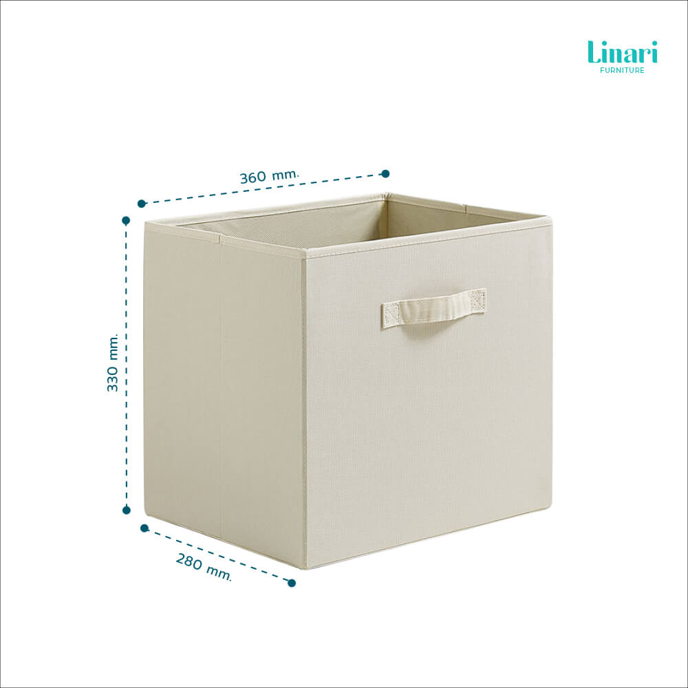 กล่องเก็บของเอนกประสงค์ Linari รุ่น LS791G2-A ขนาด 36 ซม. สีน้ำตาลอ่อน 