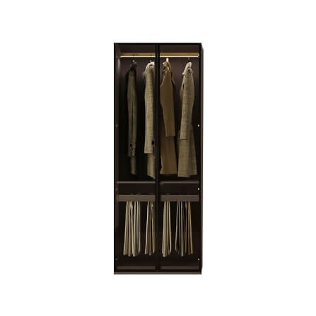 ตู้เสื้อผ้า Linari รุ่น UK2D-A ขนาด 2.1 m. สีดำ_0