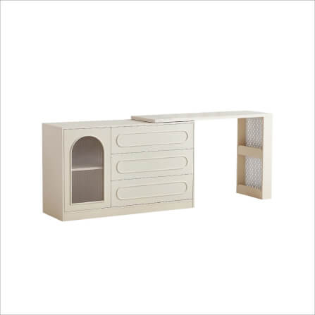 โต๊ะเครื่องแป้ง Linari รุ่น NU1C-A ขนาด 2.2 ม สีขาว_0