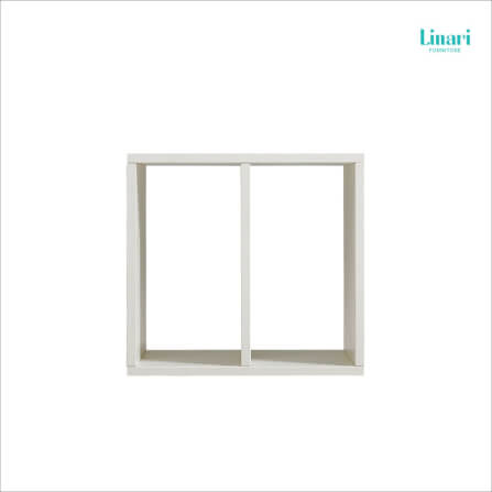 ตู้จัดระเบียบหนังสือ Linari รุ่น NG9X-A ขนาด 38 ซม. สีขาว_1