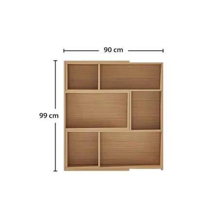ชั้นวางหนังสือ 3 ชั้น สีธรรมชาติ รุ่น LS782X1-A_3
