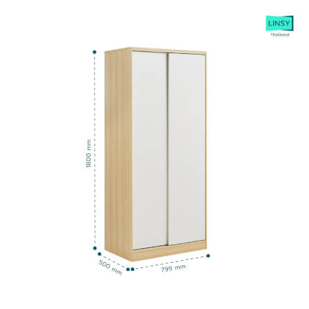 ตู้เสื้อผ้าประตูบานเลื่อน ตู้เสื้อผ้ามินิมอล LINALI รุ่น LS214D1-C_4
