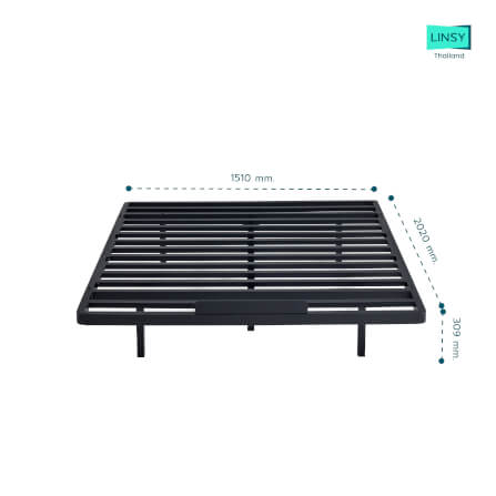 เตียงโครงเหล็กสีดำ 5 ฟุต LINARI รุ่น LS968A4-A BLACK_3