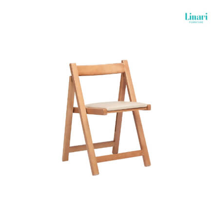  โต๊ะทานข้าว โต๊ะอาหารอเนกประสงค์ พร้อมเก้าอี้ สามารถพับได้ LINALI.รุ่น OU2R-A Brown_4
