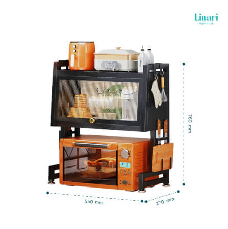 ที่วางไมโครเวฟ LINALI รุ่น LS761G2-A 600mm._4