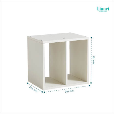 ตู้จัดระเบียบหนังสือ Linari รุ่น NG9X-A ขนาด 38 ซม. สีขาว_4