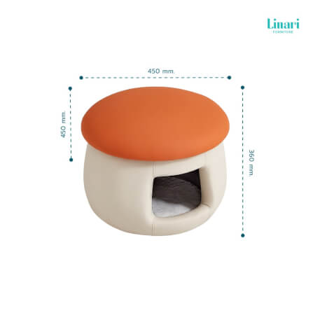 บ้านแมว เก้าอี้สตูล   Linari รุ่น LS-C23DZ_5
