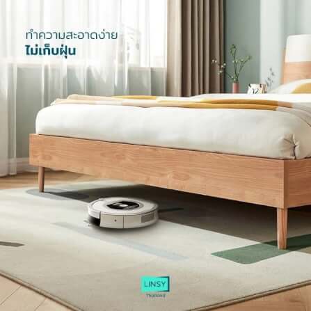 เตียงนอน เตียงไม้ 6 ฟุต LINALI รุ่น PY1A-A ฺBROWN_6