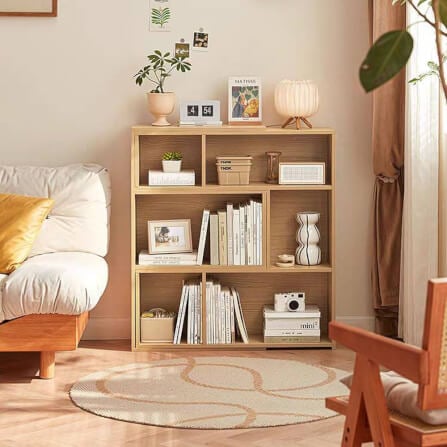 ชั้นวางหนังสือ 3 ชั้น สีธรรมชาติ รุ่น LS782X1-A_5