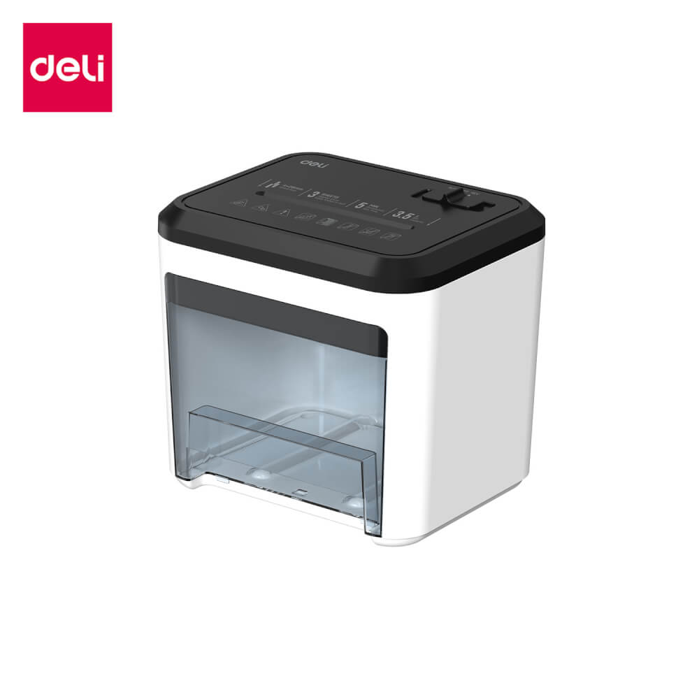 เครื่องทำลายเอกสาร DELI ET002-WH-01 สีขาว 3.5 ลิตร_7
