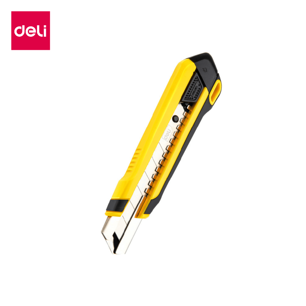 คัตเตอร์ DELI EDL025-YL-01 สีเหลือง