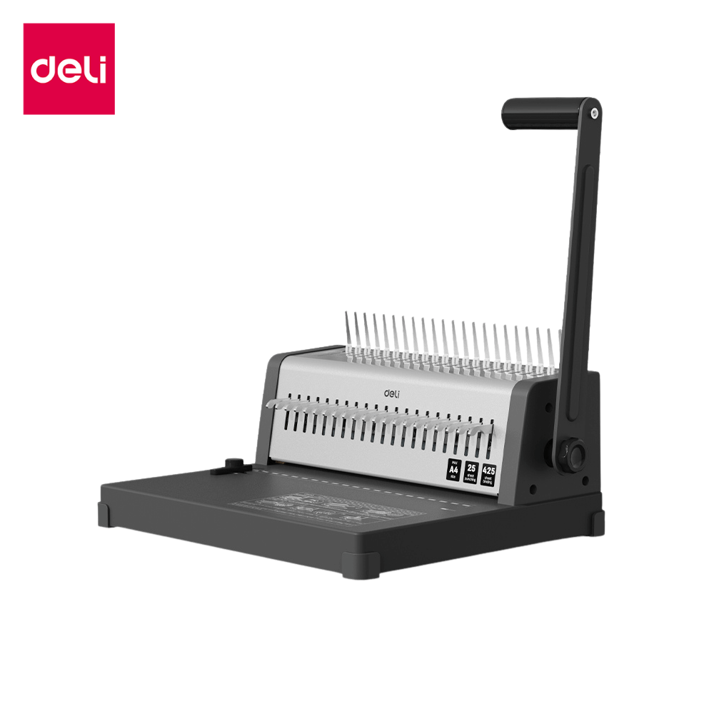 เครื่องเข้าเล่มเอกสาร DELI ET314-GR-01 สีดำ_9