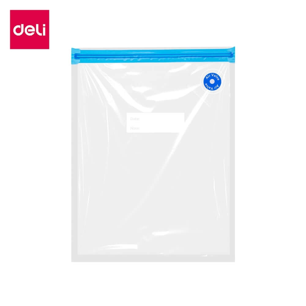 ถุงซีลสุญญากาศ แบบเรียบ DELI VS1323-BL-01 30X34 ซม. สีใส 1 ใบ_0