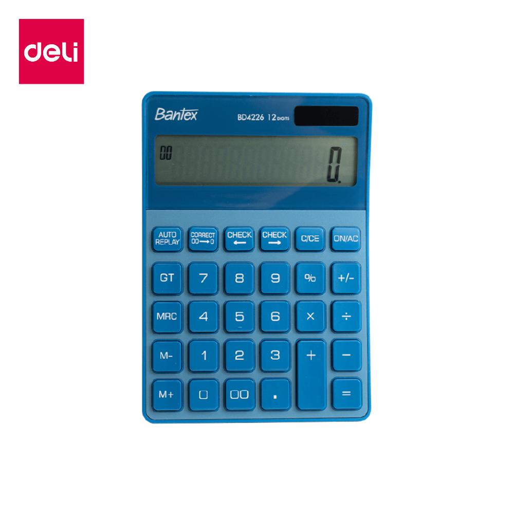 เครื่องคิดเลข BANTEX BD4226-BL-01 สีน้ำเงิน