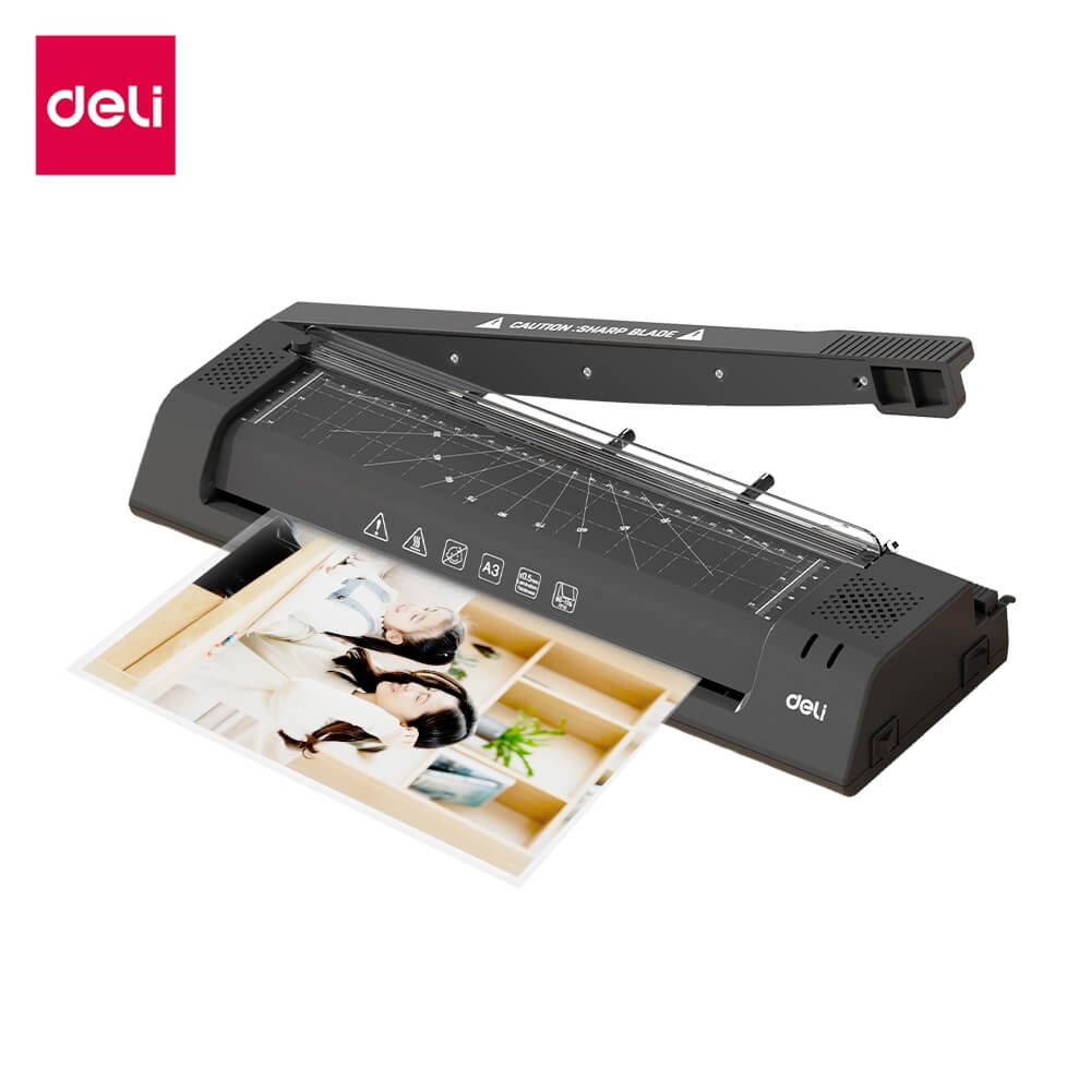 เครื่องเคลือบเอกสาร DELI ET113-BK-01 ขนาด 15 X 43.5 X 8.1 ซม. 450W สีดำ
